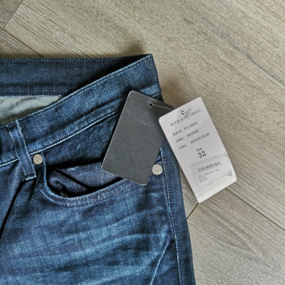 NEW! Rock & Republic Stella Straight Leg Jeans Dark Denim NWT - Picture 6 of 12